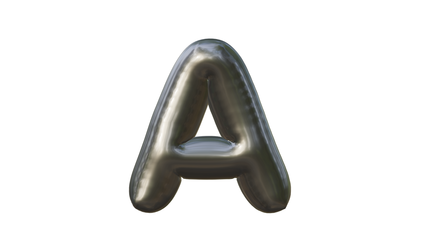 Ultimate 3D Balloon Font Pack