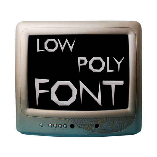 Low Poly Font Pack
