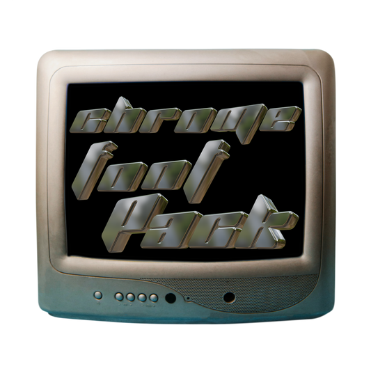 3D Chrome Font Pack